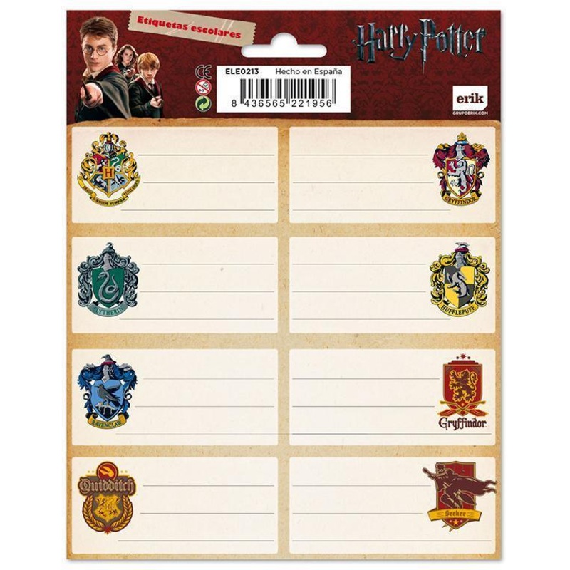 Harry Potter Self-Adhesive Labels – Shields