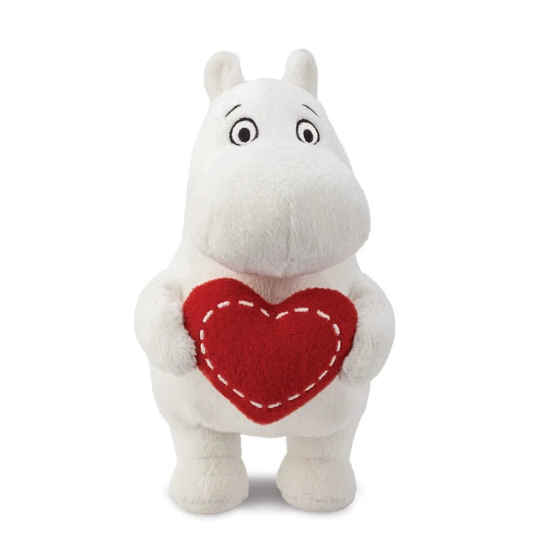 Moomin Standing 6.5-inch Soft Toy with Heart