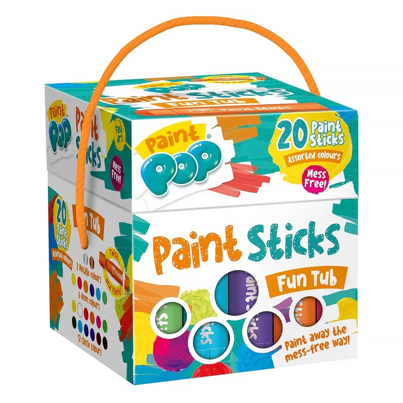 Paint Pop Paint Sticks For Kids – 20 Pack Tubb