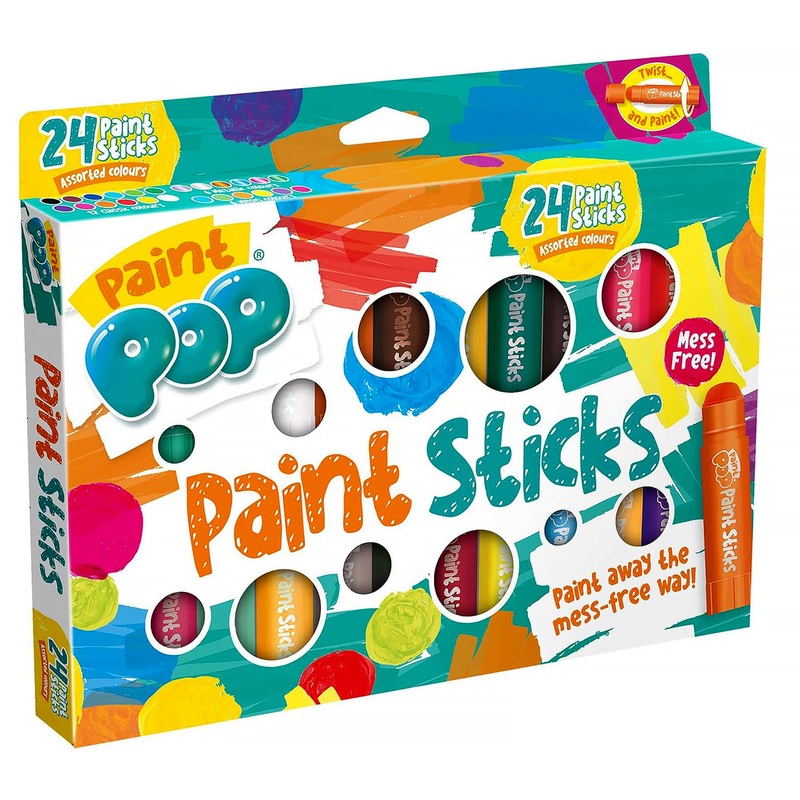 Paint Pop Paint Sticks For Kids – 24 Pack