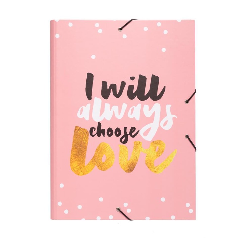 Pusheen Elasticated Filing Folder. Glitter Stars