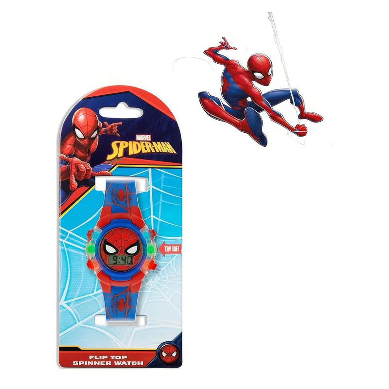 Spiderman Boy’s Digital Quartz Watch with PU Strap
