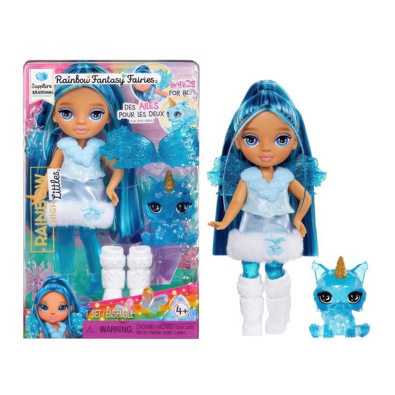 Rainbow High Littles Rainbow Fantasy Fairies with Pet – Sapphire Blue