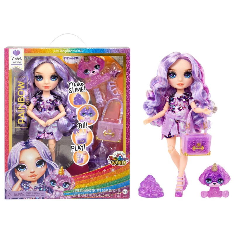 Rainbow High Violet (Purple) with Slime Kit & Pet