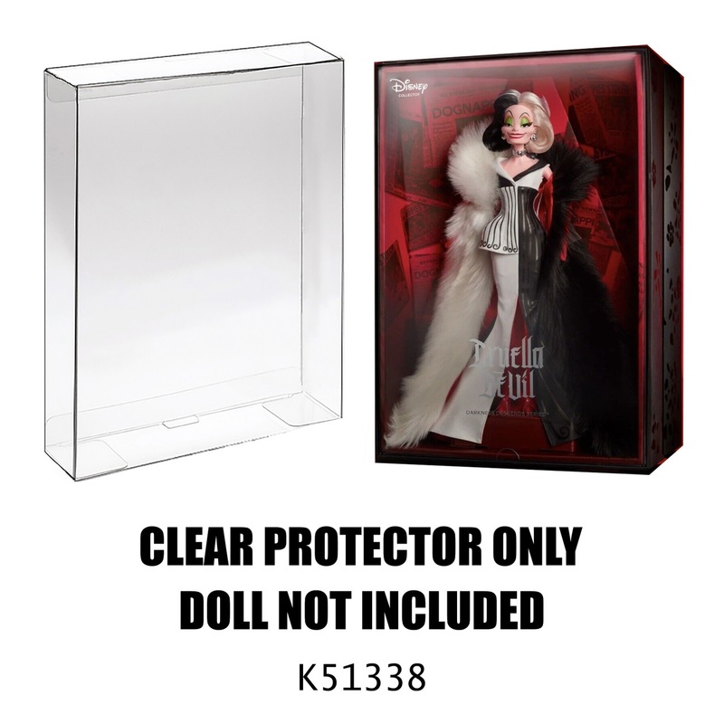 Protector For Mattel Disney Darkness Descends Series Cruella Doll -Extra Deep for Sleeve Storage