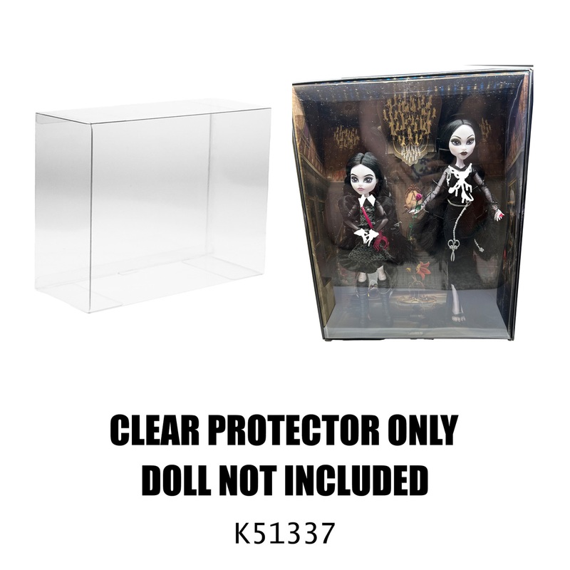 Protector For Monster High Skullector Addams Family Dolls -Extra Deep for Sleeve Storage