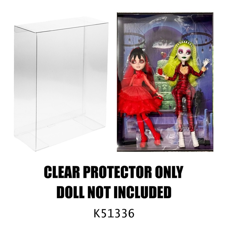 Protector For Monster High Skullector Beetlejuice 2 Dolls  -Extra Deep for Sleeve Storage