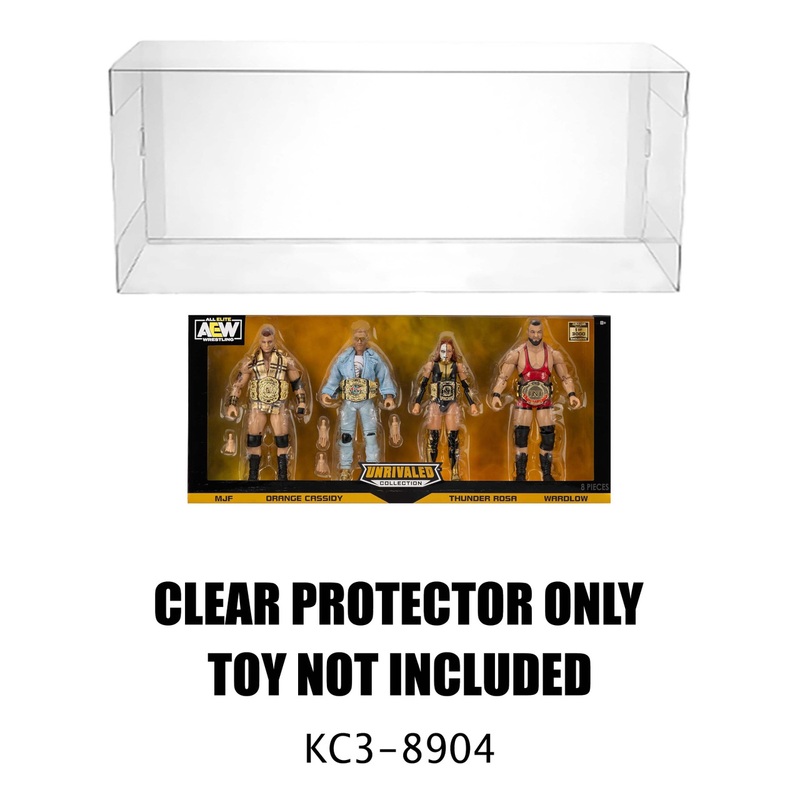 Protector For AEW Unrivaled Champion 4 Pack with Title Belts and Accessories
