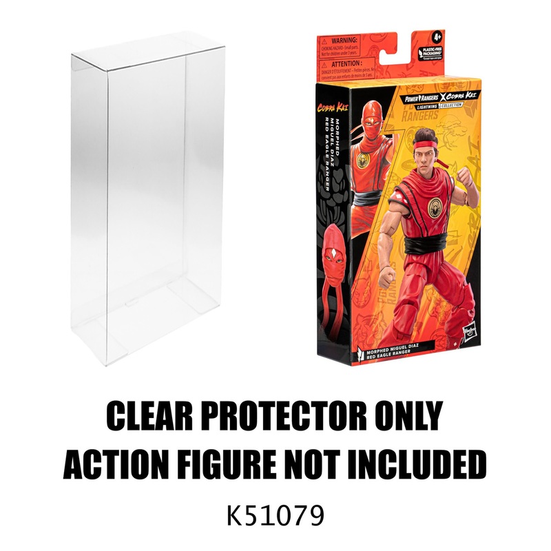 Protector For Hasbro Power Rangers x Cobra Kai Lightning Collection Morphed Miguel Diaz Red Eagle Ranger Figure 6