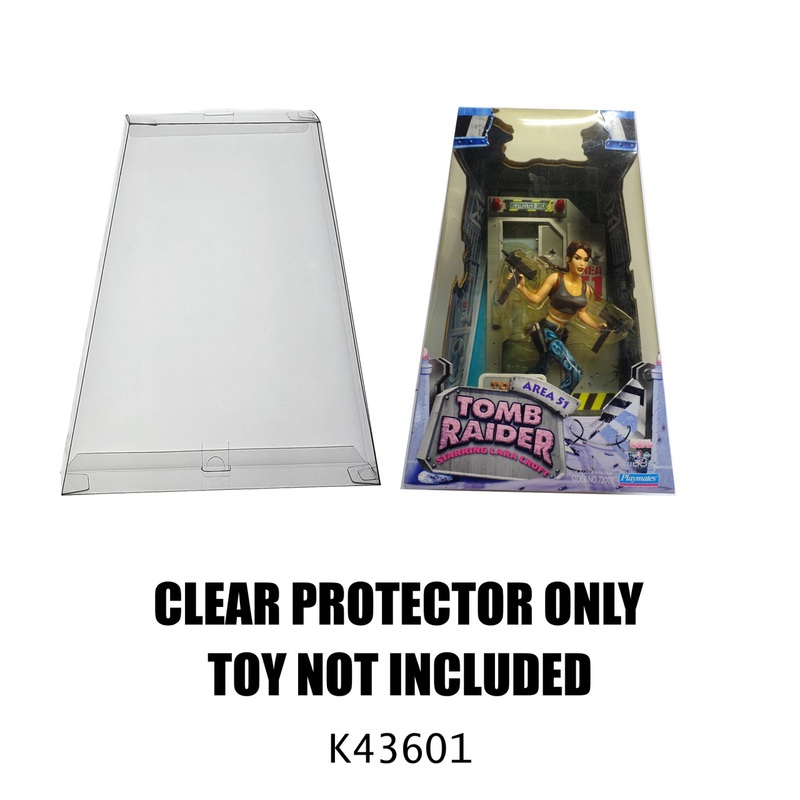 Protector For Playmates Tomb Raider Lara Croft Area 51 Trapezoid/ Pyramid Shape Box