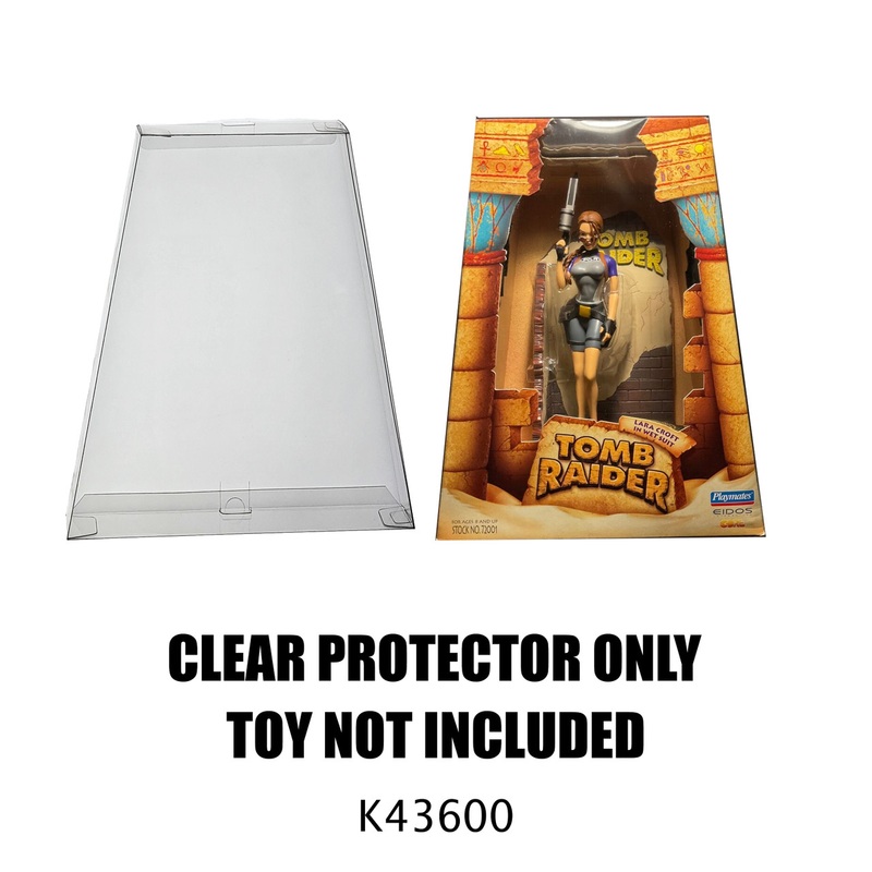 Protector For Playmates Tomb Raider Lara Croft In Wet Suite Trapezoid/ Pyramid Shape Box