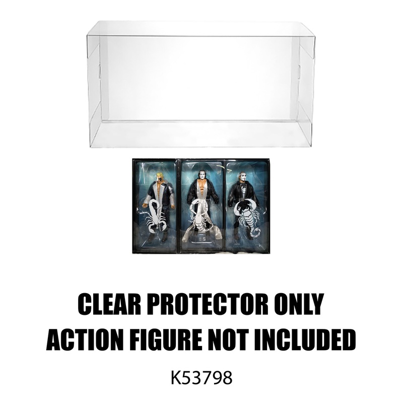 Protector For Jazwares AEW Wrestling Legacy Series Sting 3 Pack Action Figure