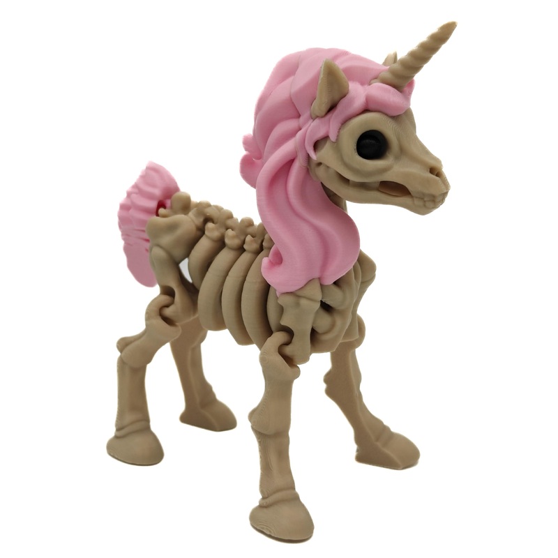 Articulated Skeleton Unicorn Decoration and Fidget Toy