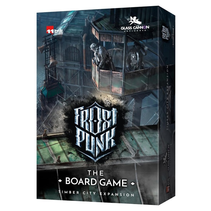 Rebel Studio Frostpunk The Board Game Timber City Expansion – Deluxe Wooden Building Meeples Set, Aesthetic Game Upgrade, 16+, 1