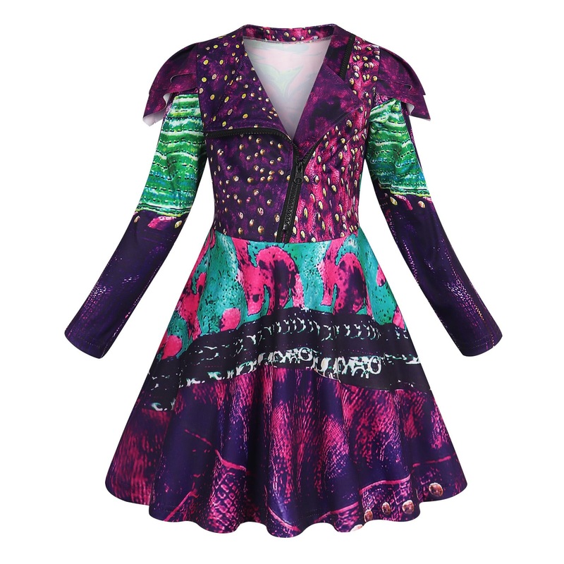 Sukyfecde Princess Costume for Girls Princess Dresses Cosplay Clothes Birthday Party Dress Up Halloween Role Play Outfit Size 7-