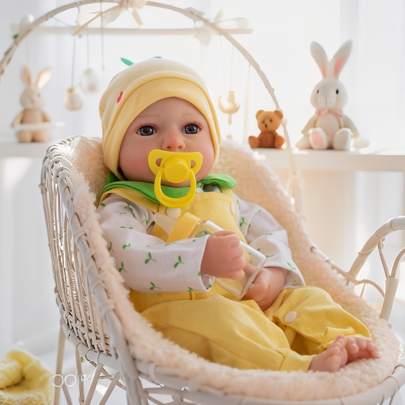 Thorugod Lifelike Reborn Baby Dolls – 18 Inch Realistic Baby Girl Doll with Vinyl Full Body Newborn Baby Doll for Kids Age 3+