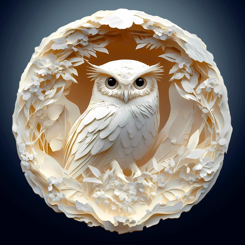 Wooden Puzzles for Adults – 3D Vision Effects Owl Wooden Jigsaw Puzzle – Unique Animal Shaped Wood Puzzles Adult – Creative Birt