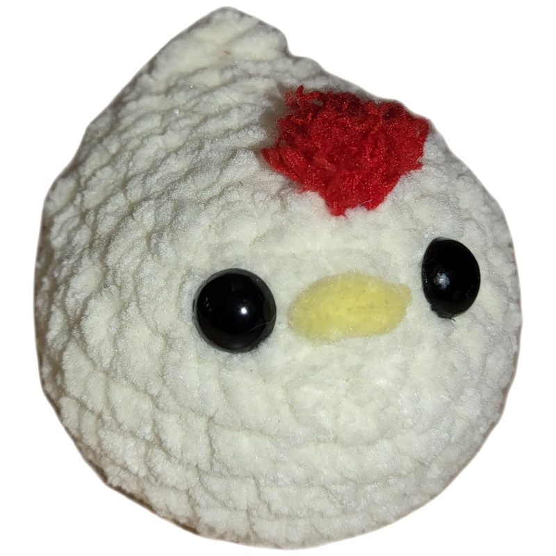 Cute Chicken Plushie | Stuffed Animal | Cute Amigurumi Kawaii | Handmade | Crochet (Mini, Vanila Cake)