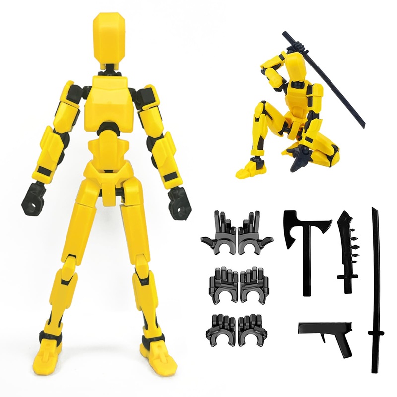 DANONI Titan13 Action Figure, Lucky Robot 13 Action Figures, 3D Printed Multi-Jointed Movable Action Figure, Dummy Robot 13 Acti
