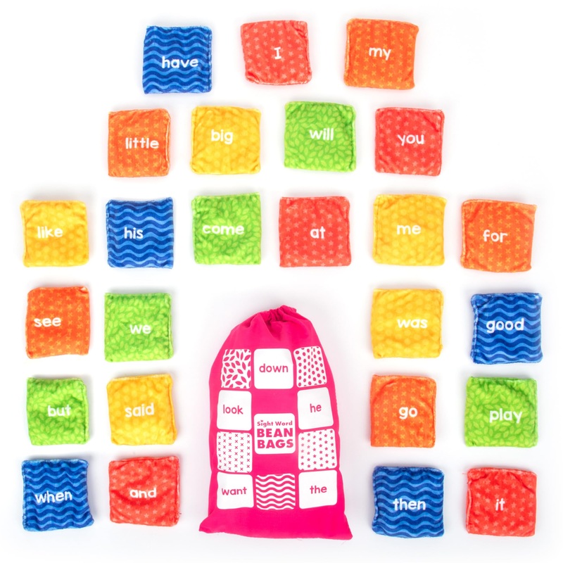 Educational Insights Sight Word Bean Bags – Tactile Bean Bags for Kids Classroom, Toddler Learning Activities, Gift for Kids Age