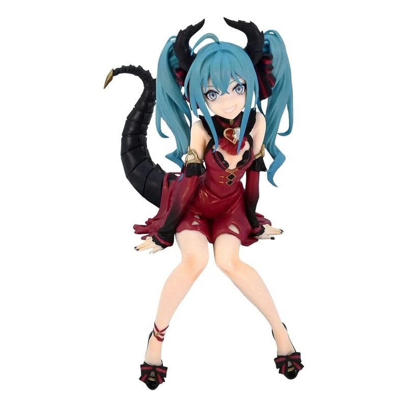 Furyu Good Smile Company Hatsune Miku – Villain Couleur Rouge – Statuette Noodle Stopper 16cm