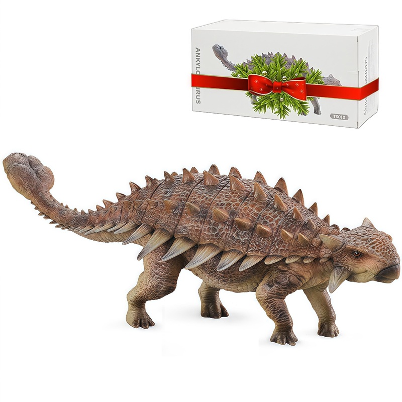 Gemini&Genius Ankylosaurus Action Figure Toy, Saichania Dinosaur Model Toy, Beautiful and Accurate Sculptures of Dino Toy Figure