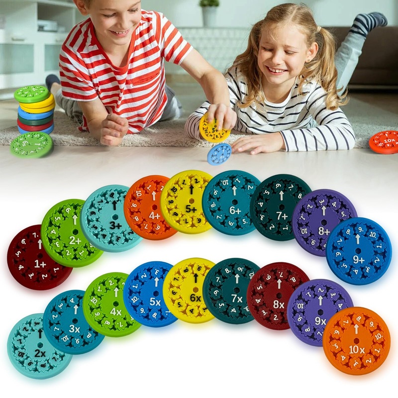 Math Facts Fidget Spinners, Math Facts Fidget Spinners for All The Stimmers, Multiplication Chat Game Fidget Toys for Adults Kid