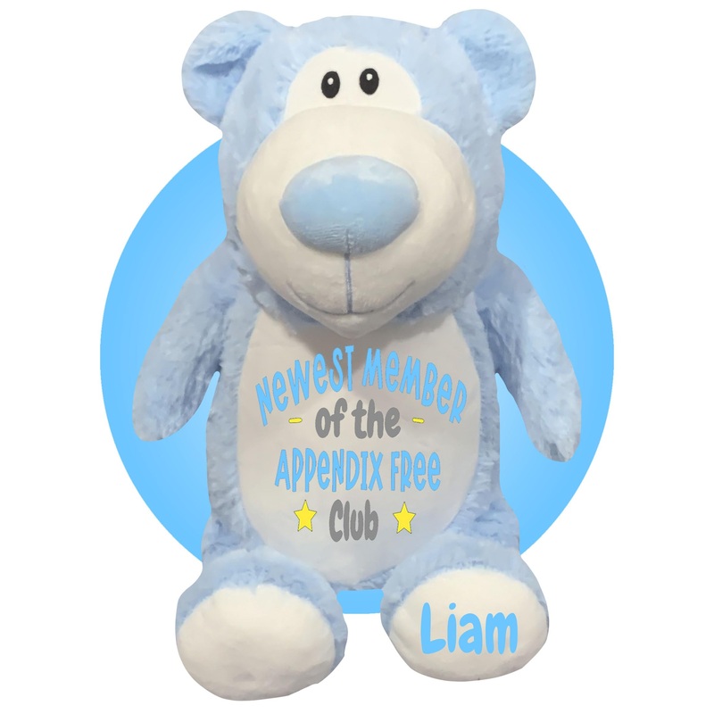 Personalized Appendix Stuffed Animal – Appendix Plush – Appendix Surgery Recovery Gifts – Appendectomy Recovery Gifts for Kids –