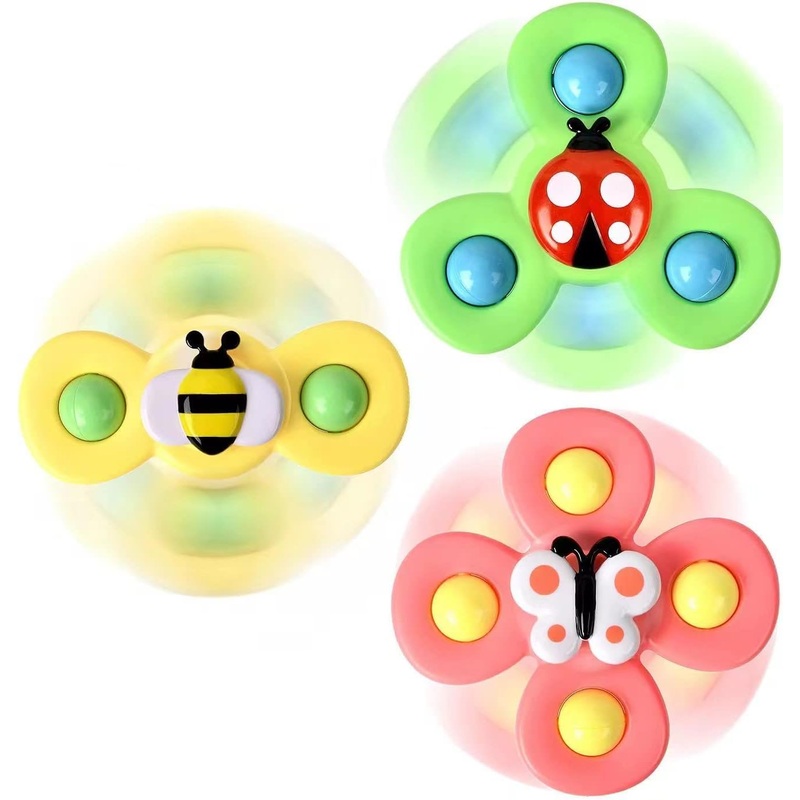 Suction Cup Spinner Toys for 12-18 Months Boys Girls,1 2 Year Old Baby Spinning Top Toys,1-3 Year Baby First Birthday Sensory To
