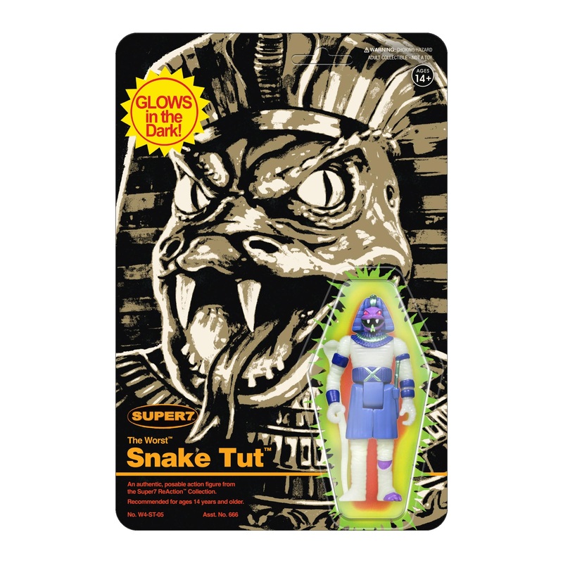 Super7 The Worst Snake TUT (Monster Glow) – 3.75” The Worst Action Figure Collectibles and Retro Toys