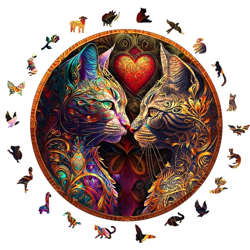 Wooden Puzzle for Adults – 200 Piece Irregular Animal Shaped Jigsaw Puzzle, Unique Creative Gift for Teenagers and Adults