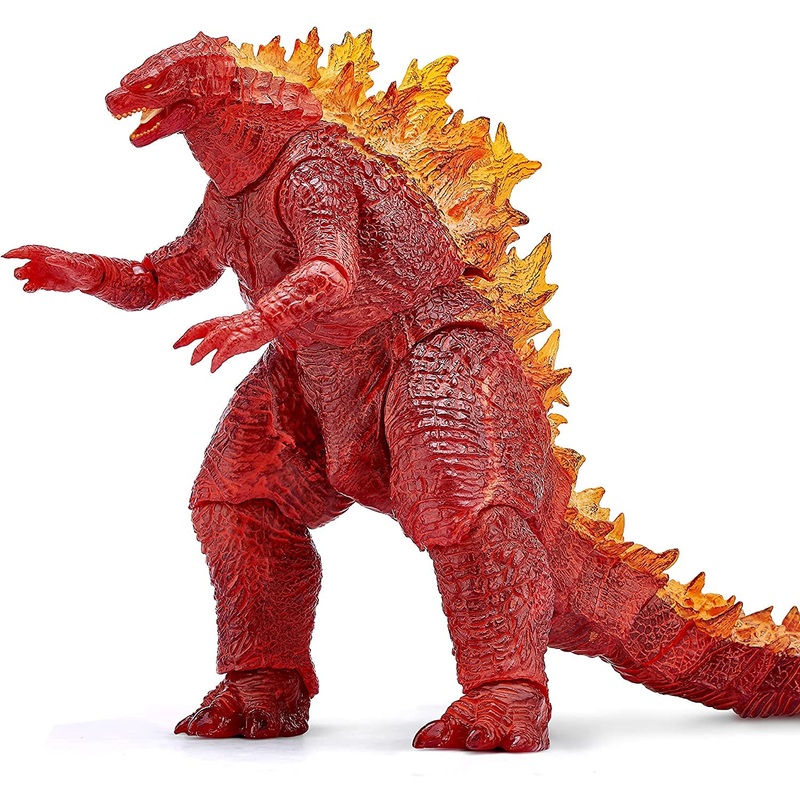 JTJTJ Dinosaur Doll Model Decoration – derived from Animal Movie Series Toys – with Multiple Movable Joints (Red)