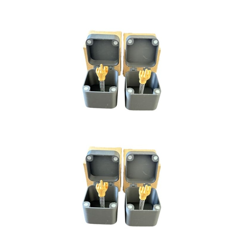 JZHJMYXDZ 4 Pack Middle Finger Surprise ,Gag Gifts Box for Men,Funny Gifts for Women,3D Printed Finger in a Surprise Prank Pop u