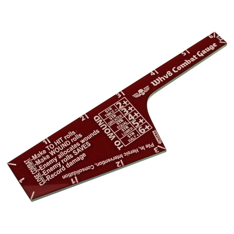 LITKO Close Combat Gauge | Compatible with Warhammer 8th Edition | (Translucent Red)