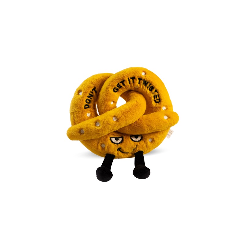 Punchkins Pretzal Plushie – Don’t Get It Twisted Sassy Preztal Plush, Funny & Cute Food Plush Toy for Gifting