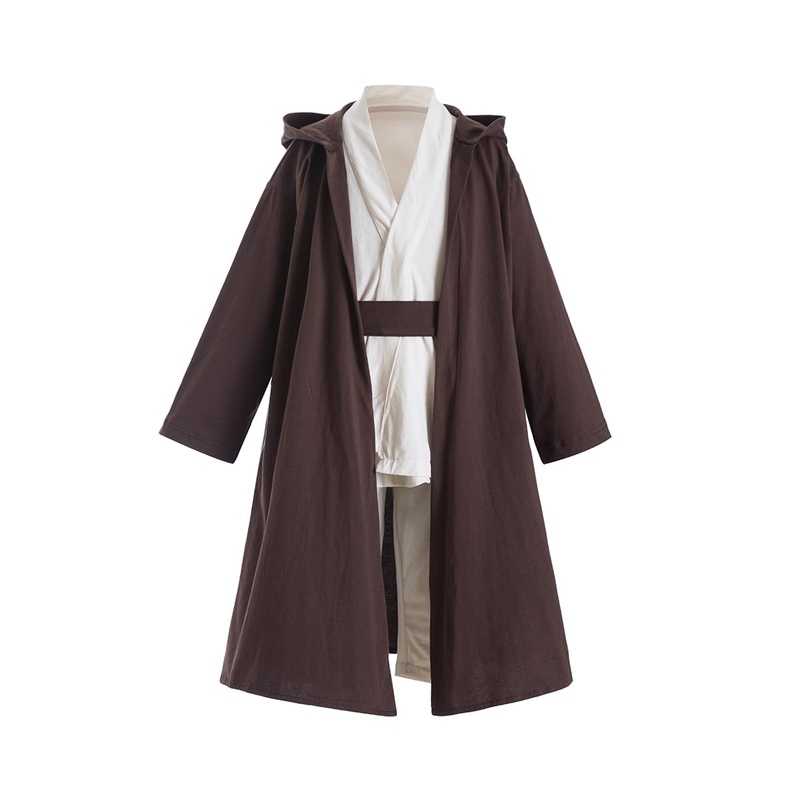 Ruikajia Jedi Warrior Costume Hooded Cloak, Luke Skywalker Costume Child Jedi Costume, Luke Skywalker Cape 3 Years Brown