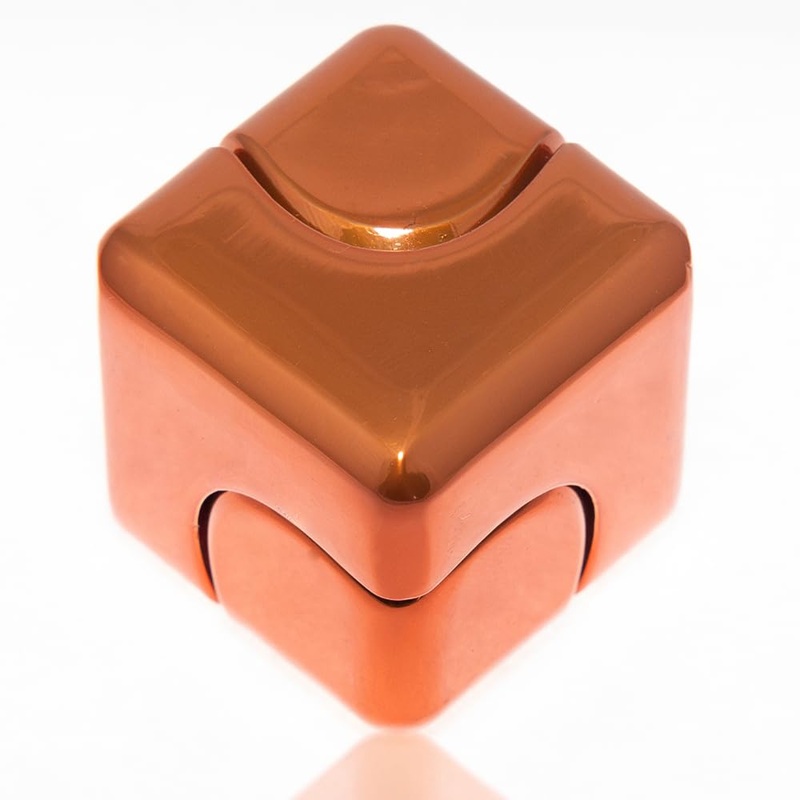 Cube Spinner Fidget Toy – Relieves Anxiety, ADHD, Stress & Boosts Focus – Durable Metal EDC, Fun & Quiet – Ideal for Kids & Adul