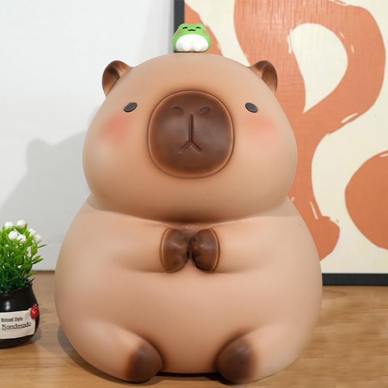 Cute Capybara Piggy Bank, Novelty Animal Shaped Money Box for Kids, Unbreakable Saving Coin Box for Kids’ Girls Boys Christmas B