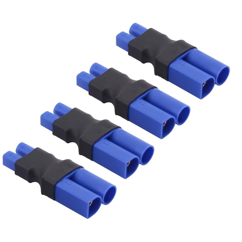 FLY RC 4PCS EC3 Female Connector to EC5 Plug Male Adapter Wireless RC Lipo Battery Connectors