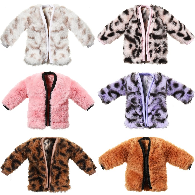 Litherr S 6 Pieces 11.5 Inch Girl Doll Clothes Accessories Winter Coat Doll Clothing Doll Outfits for Girls Birthday Gifts Prete