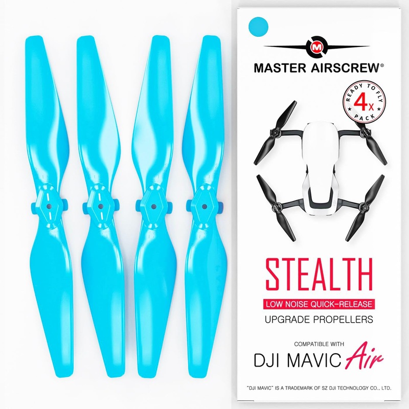 Master Airscrew Stealth Propellers for DJI Mavic Air – Blue, 4 pcs