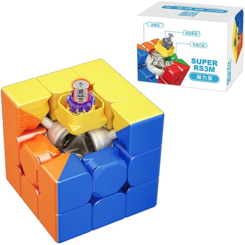 Moyu Super RS3M Magnetic Speed Cube: Stickerless, Adjustable Elasticity, Budget 3×3 Cube