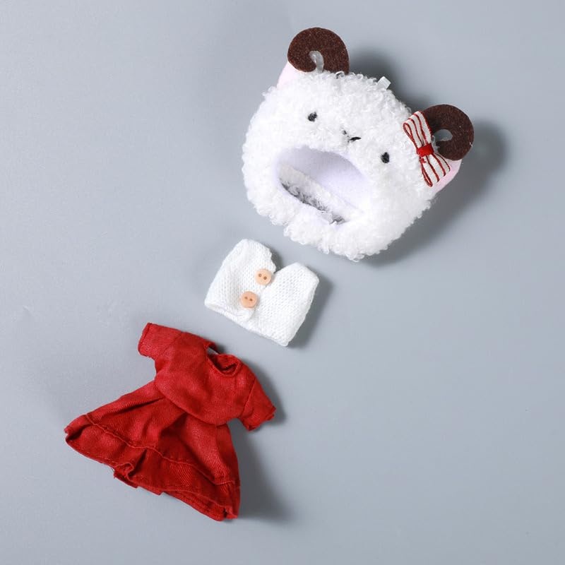 Ob11 Doll 1/12 Scale Cute Animal Style Doll Clothes Set Doll Birthday, BJD Doll Accessories – G