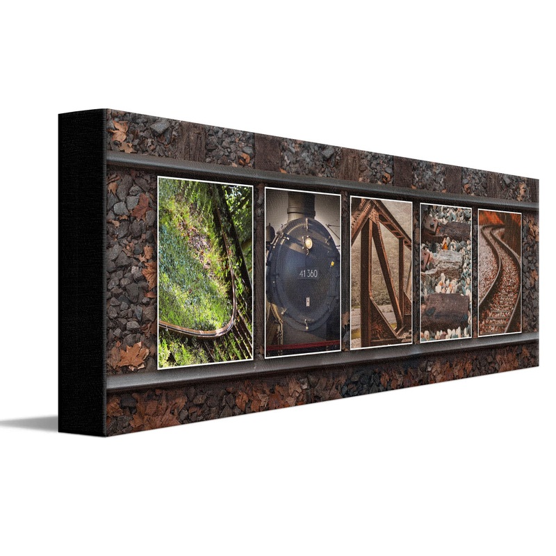 Personal-Prints TRAIN Personalized Railroad Name Art D  cor or Gift for the Engineer or Train Enthusiast | Customized Railroad o