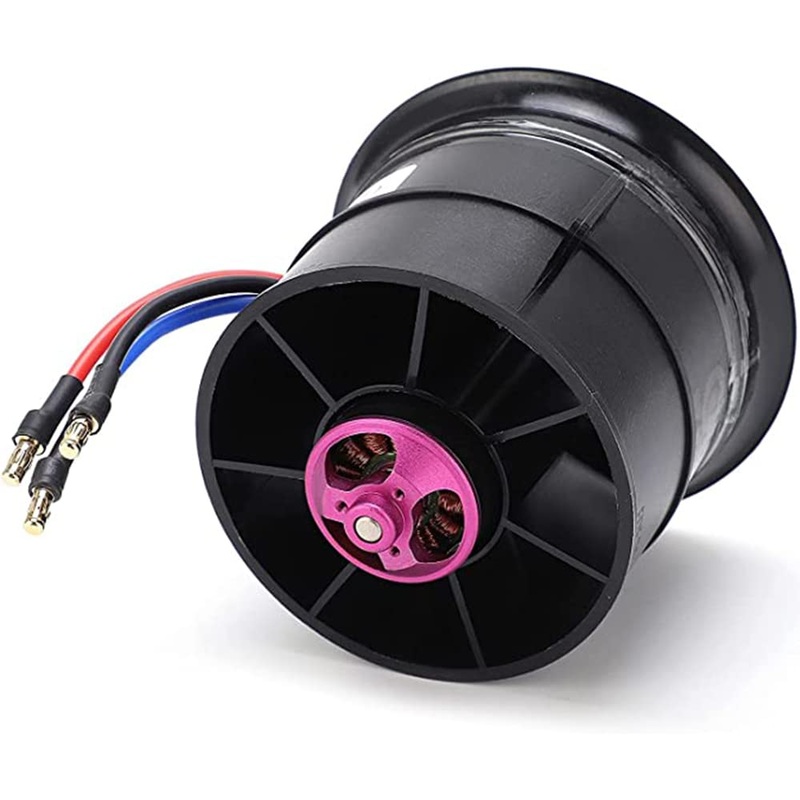Powerfun EDF 70mm 11 Blades Ducted Fan with RC Brushless Motor 3400KV Balance Tested for EDF 4S RC Jet Airplane