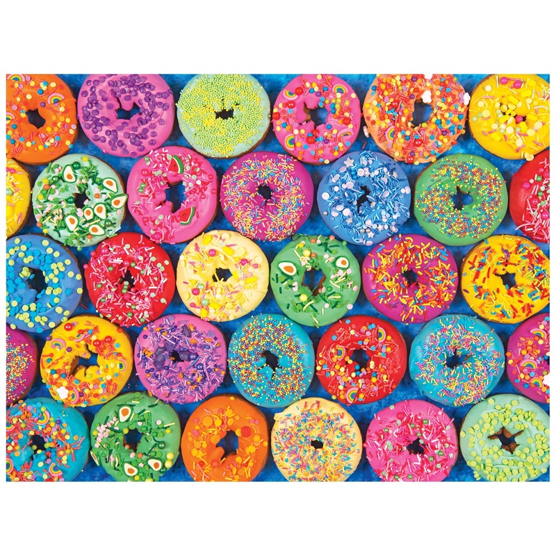 RoseArt – Kodak Premium – Lots of Sprinkles Donuts – 550 Piece Jigsaw Puzzle for Adults