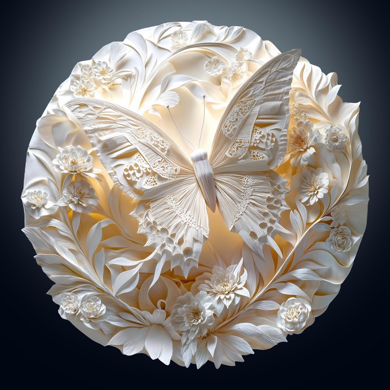 Wooden Puzzles for Adults, Unique Animal Shaped Paper Butterfly Adult Puzzle, 3D Vision Wooden Jigsaw Puzzles Adult, Challenging