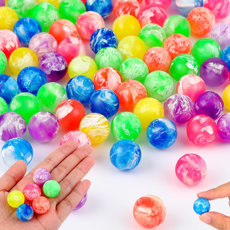 2000 Pcs Small Bouncy Balls Bulk 0.78 Inch/ 20 mm Rubber High Bouncing Balls Neon Cloud Bounce Mini Bouncy for Birthday Party Fa