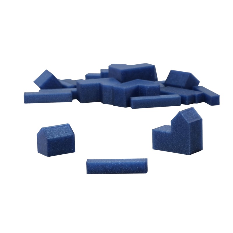 BKPrint3D Replacement Pieces for Catan Board Game | Settlers Pieces | 82 Colors | Base Set | (63_Galaxy_Blue)