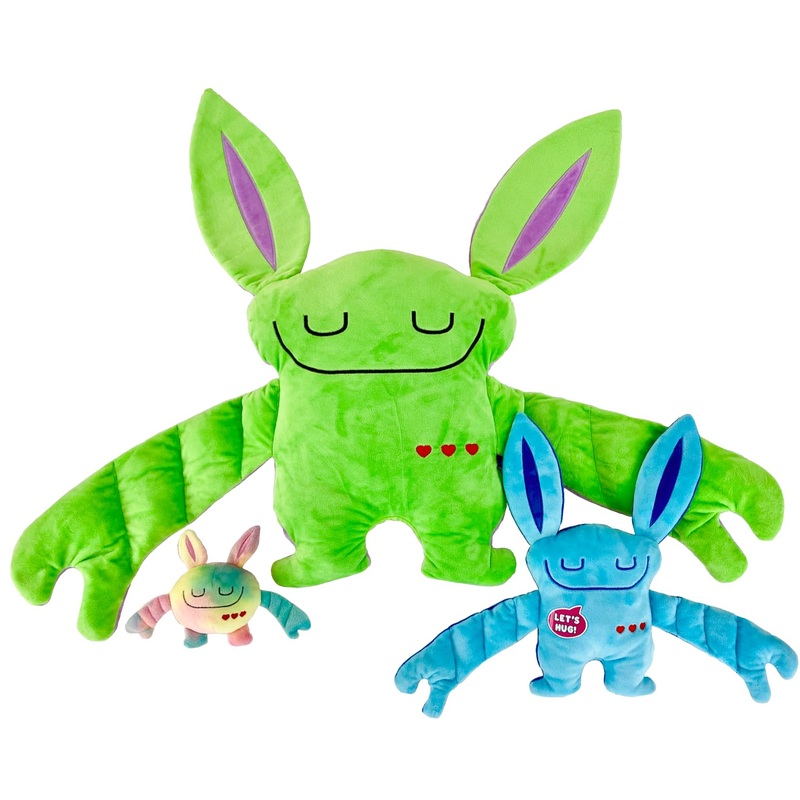 Bumpas 3 Pack Includes: Weighted Stuffed Pillow Animal (Shin Shin) with Surprise Bumpaloo & Thumper – Soft & Cuddly Plush for Co